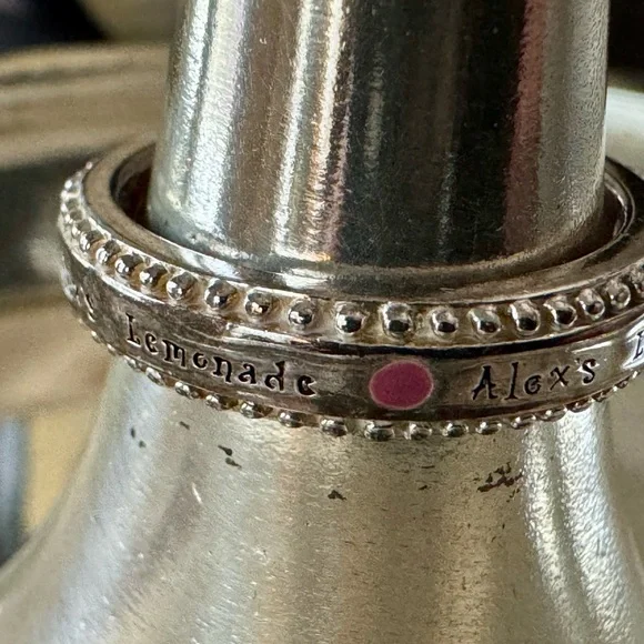 Alex’s Lemonade Silver Ring Size 7 - Picture 3 of 7